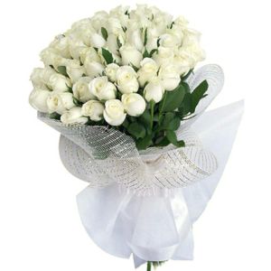 Ramo de 50 Rosas Blancas