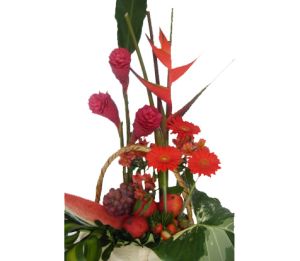 Arreglo Frutal  Floral Rojos 