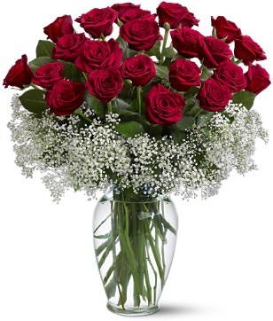 La Fleur Floreria - Envio el mismo dia: Ramo de 24 Rosas Rojas