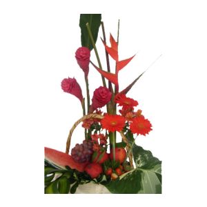 Arreglo Frutal  Floral Rojos 